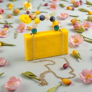 Premium Quality Epoxy Resin Clutch Bag Purse For girls Attractive Design Wedding Partywear Handbag Clutch At Best Price - Product Image 1