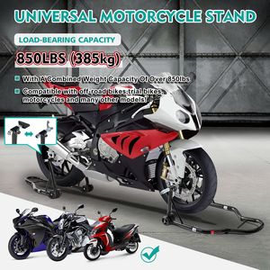 Cavalletto moto moto 850LB nero Sport con la parte anteriore e posteriore della ruota di sollevamento forcellone Paddock Stand 850LB rampe moto & Stand - Product Image 6