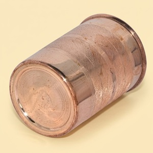 Verre à cocktail sans pied en cuivre pur de qualité supérieure, artisanal, pour Moscow Mule et boissons froides, écologique, ayurvédique - Product Image 4