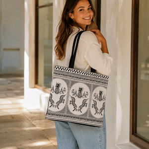 Custom Logo Printed Cotton Canvas Tote Bag 38x33x11 cm Black Gusset Reusable Shopping Promotional Wholesale Exporter OEM ODM B2B - Product Image 4