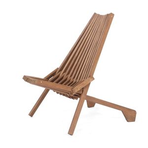 Low Profile Acacia Wood Folding Chair for Outdoor for Balcony Porch Backyard Patio Lawn Garden Use - Product Image 1