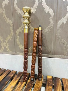 Antique Brass Victorian Handle Rosewood Multifunction Walking <b>Stick</b> for Halloween Easter Valentine's Day Thanksgiving Graduation - Product Image 2