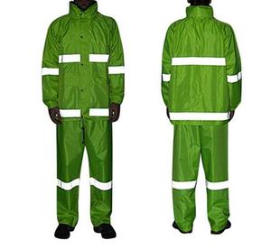 Men's High Visibility <b>Waterproof</b> <b>Work</b> Suit Reflective Safety Jacket Pants Set Polyester Uniform Outdoor Protection - Product Image 5
