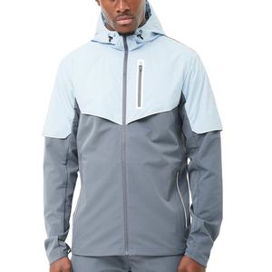 เสื้อแจ็คเก็ตกันลมน้ำหนักเบาพิเศษสำหรับผู้ชาย OEM แบบสั่งทำพิเศษ สำหรับกิจกรรมกลางแจ้ง กันน้ำ เหมาะสำหรับเดินป่าและวิ่ง มีกระเป๋าซิปที่อก รุ่นปี 2026 - Product Image 1