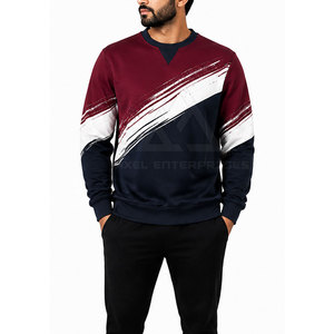 เสื้อสเวตเชิ้ตคอกลมแขนยาวสำหรับผู้ชายสไตล์ลำลองแนวสตรีทแวร์  รับผลิตตามแบบ พร้อมสกรีนโลโก้ ขายส่งจำนวนมาก - Product Image 4