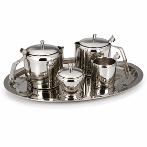 Stainless Steel Eco-Friendly Classic Silver Round Shape <b>Tea</b> <b>Pot</b> Kettle 2.5L Svm Brand Maharashtra - Product Image 3