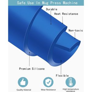 Involucri in Silicone per Bicchieri Compatibili con Cricut Mug Press, per Sublimazione, 3 Spessori, per Bicchieri Sottili 9,8 X 4,7 Pollici - Product Image 1
