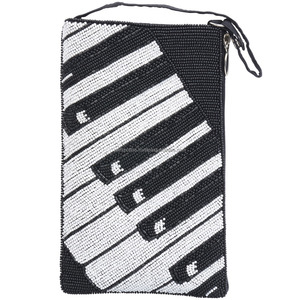 Sac à bandoulière portable imperméable vintage Sunrise avec perles, sac à main brodé à la main, sac de soirée bohème professionnel, sac pour téléphone - Product Image 3