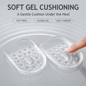 Solette Rialzanti Trasparenti in TPR e Gel, Impilabili e Regolabili, per Aumento Altezza, Invisibili, per Scarpe - Vendita all'Ingrosso - Product Image 4