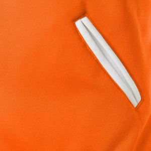 Chaqueta para Hombre, Estilo Universitario, Naranja y Blanca, con Mangas en Contraste, Abrigo Estilo Béisbol, Cálido, Cómodo y Casual - Product Image 5