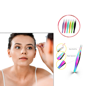 Pince à épiler à pointe fine pour sourcils, capture des poils fins, instrument de soin et d'entretien, outil de nettoyage - Product Image 1