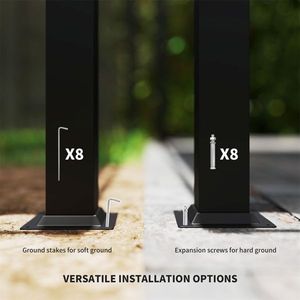 Abri extérieur rétractable pour pergola de jardin et patio Parasol facile à utiliser et écran de confidentialité - Product Image 5