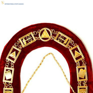 High End Embroidered Masonic Regalia Chain <b>Collar</b> with High Quality Premium Finish for Formal Events and Regalia Collection - Product Image 3