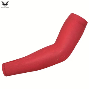 Manchons de bras rouges Raccoon Sports personnalisés, sublimés, anti-humidité, haute élasticité, antidérapants, séchage rapide, prix de gros - Product Image 3
