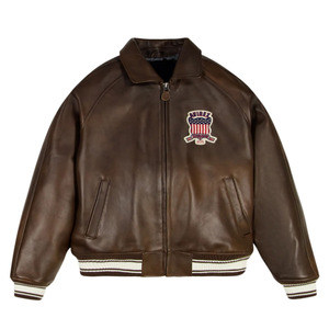 Best Price Women's Leather Avirex <b>Jacket</b> Premium Winter <b>Jacket</b> Genuine Leather Windproof Waterproof All Sizes Available - Product Image 1