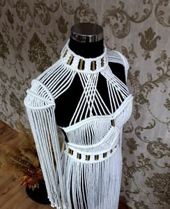 Robe de festival/Robe bohème hippie/Robe à franges/Robe de mariée/Robe de plage - Product Image 1