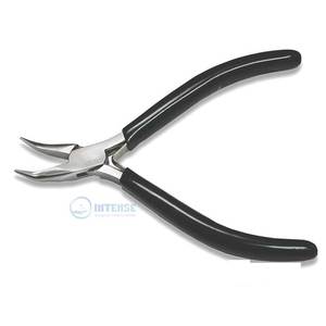 คีมปากแหลมสแตนเลส ปลายแหลมพิเศษ 114 มม. ด้ามจับพีวีซี พร้อมสปริงคู่ สำหรับทำเครื่องประดับ สร้อยข้อมือ - Product Image 1