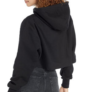 Nouveau Pull à Capuche Ample Hiver 2026 en Coton Épais pour Femme – Modèle Court – Fabrication et Vente en Gros – OEM Tendance - Product Image 4