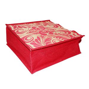 Sac fourre-tout d'épicerie imprimé personnalisé de taille moyenne toile de jute toile de jute toile de jute plage publicité fourre-tout poignées en corde pour emballage de cadeaux - Product Image 3