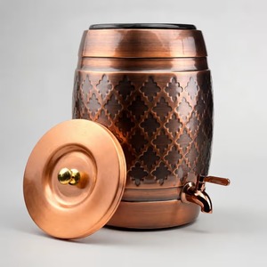 Pure Copper Double Wall Eco-Friendly Luxury <b>Water</b> Dispenser with Durable Build for Home Office Kitchen Use - Product Image 2