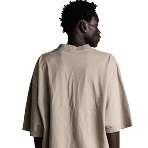 T-shirt Homme Oversize Col Rond Manches Courtes Évasées Épaules Tombantes Coupe Boxy Décontracté Streetwear Vente en Gros Personnalisé Coton Haut de Gamme - Product Image 4