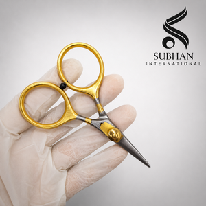 Ciseaux de barbier de qualité professionnelle avec une poignée confortable, coupe de cheveux précise, légers, durables, en acier inoxydable, revêtement en titane - Product Image 4