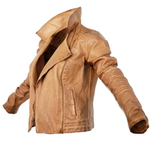 High Quality <b>Synthetic</b> <b>Leather</b> Bomber Jacket Custom Fashion Unisex Stand Collar Solid Custom Color Custom Size Plus Size Hooded - Product Image 3