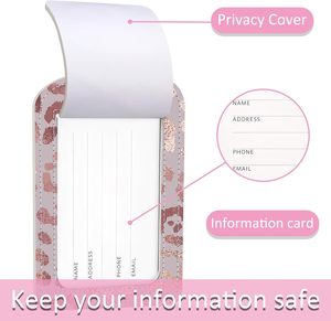 Etiqueta de Equipaje de Cuero PU Personalizada e Impresa a Color, Etiqueta de Maleta de Viaje de PU Premium, Etiqueta de Identificación Personalizada, Regalo de Viaje - Product Image 2