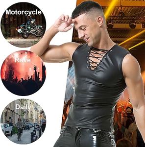 เสื้อกล้ามออกกำลังกายผู้ชาย หนังเทียม ผ้าฝ้าย แห้งเร็ว เป็นมิตรกับสิ่งแวดล้อม คุณภาพสูง - Product Image 5