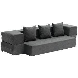 Divano Letto Pieghevole 3-in-1 Convertibile con Schiuma Memory ad Alta Densità 25D e 3 Cuscini Lavabili - Product Image 1