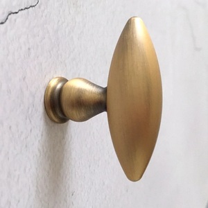 Classic Brass Oval Cabinet Knob Furniture Hardware Hammered Modern Design Gold Polished Dressers Drawers <b>Dummy</b> Style Pulls - Product Image 4