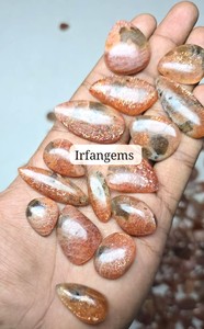 Natural Orange Sunstone Mix Shape Cabochon Polished Loose Gemstone Sunstone Wholesale Lot for Jewelry or Gift to Her Sunstone - Product Image 6