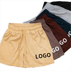 Shorts décontractés en maille pour hommes, les plus vendus en 2026, vente en gros, shorts de sport à séchage rapide, respirants et à motif uni - Product Image 4