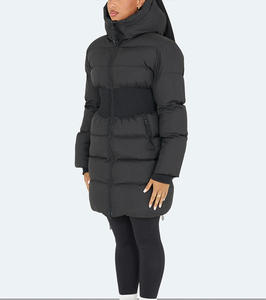 <b>Men's</b> <b>Navy</b> Hooded Straight Body <b>Quilted</b> Zipper Front Casual Puffer <b>Jacket</b> Regular Fit Stand Collar Woolen Eco-Friendly 100% High - Product Image 6