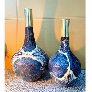 แจกันเซรามิกสุดสร้างสรรค์สไตล์ยุโรปทันสมัยการตกแต่งเครื่องเคลือบทรงกลมแบบเรียบง่ายการจัดดอกไม้แห้งเครื่องประดับห้องนั่งเล่น - Product Image 1