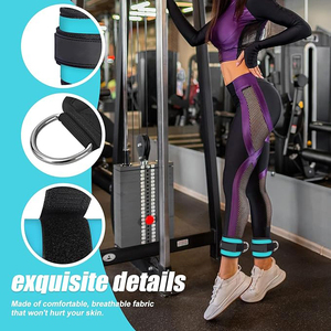 Sangles de cheville en néoprène souples pour machine à câble, accessoire de sécurité pour entraînement fitness, unisexe - Product Image 4