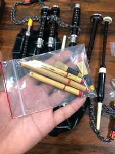 Gaita de Obelix Profesional Great Highland, Set Multiclavija, Tartán Mackenzie, Madera de Palisandro, Instrumento de Práctica con Acabado Pulido, Origen PK - Product Image 5