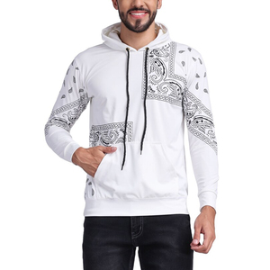 Sudadera con Capucha Blanca para Hombre, de Primera Calidad, con Estampado por Sublimación, Corte Regular, Informal, de Algodón Tejido para Otoño - Product Image 5