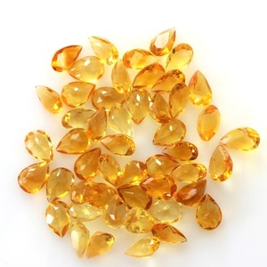 Citrine naturelle taille poire, pierres précieuses en vrac, prix de gros, 6MM 4MM, facettées, calibrées, pour la fabrication de bijoux - Product Image 4