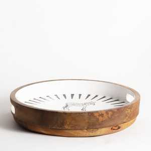 Plateau de service alimentaire en bois artisanal, design polyvalent, durable, de haute qualité, qualité export, pour hôtels et restaurants - Product Image 1
