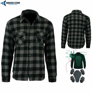 Camisa de Franela Protectora para Motocicleta, Transpirable y Resistente al Viento, con Inserciones de Armadura, Directo de Fábrica - Product Image 1