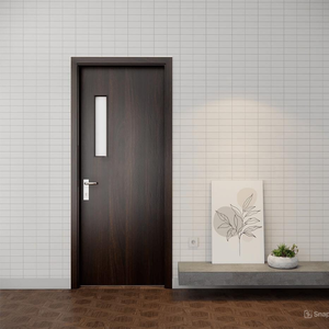 Portes intérieures modernes en bois composite (WPC) en gros, durables, écologiques, personnalisables, insonorisées pour salles de bain, maisons et bureaux - Product Image 6