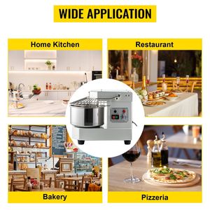 Impastatrice Commerciale 450W 7.3Qt con Doppia Rotazione per Impastare, Ciotola in Acciaio Inox di Grado Alimentare, Funzioni di Sicurezza - Product Image 2