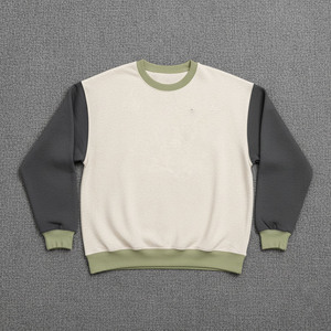 เสื้อสเวตเชิ้ตผู้ชายสีขาว คอกลม ทรงหลวม ผ้าเทอร์รี่ ระบายอากาศได้ดี น้ำหนัก 300 กรัม ผ้าฝ้าย ถักทอแบบเรียบ สวมใส่สบาย เหมาะสำหรับฤดูหนาว - Product Image 6