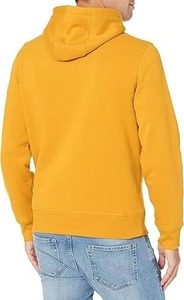 เสื้อฮู้ดผู้ชายทรงปกติ สีพื้น ผ้าฝ้ายถัก 100% สวมใส่สบายๆ สำหรับฤดูใบไม้ร่วง ดีไซน์สั่งทำได้ - Product Image 4