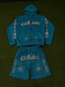 Ensemble de survêtement décontracté premium : sweat à capuche oversize et short - Product Image 2