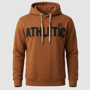 Conjunto Deportivo de Dos Piezas Transpirable de Invierno, 100% Algodón, Sudadera con Capucha y Cordón Ajustable, Pantalones con Bolsillos Laterales para Uso Diario Informal - Product Image 4