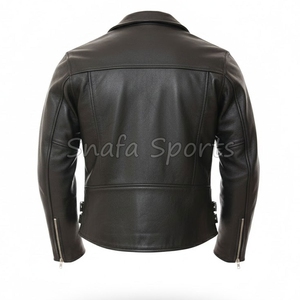 Chaqueta de Cuero Premium para Hombre, Estilo Moderno y Elegante para Invierno, Cuero Genuino Suave, Atuendo Clásico y Moderno, Chaquetas de Cuero - Product Image 2