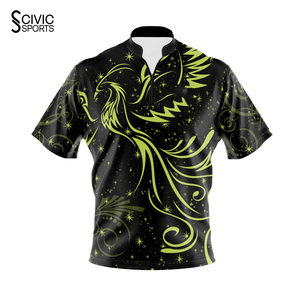 Customizable Printed Purple Reversible Waterproof Quick Dry <b>Bowling</b> Sportswear Personalized Jerseys - Product Image 5