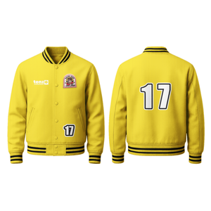 Veste universitaire personnalisée de qualité supérieure OEM Polyester/coton mélangé toile coupe-vent respirant avant haute qualité broderie unisexe hiver - Product Image 5